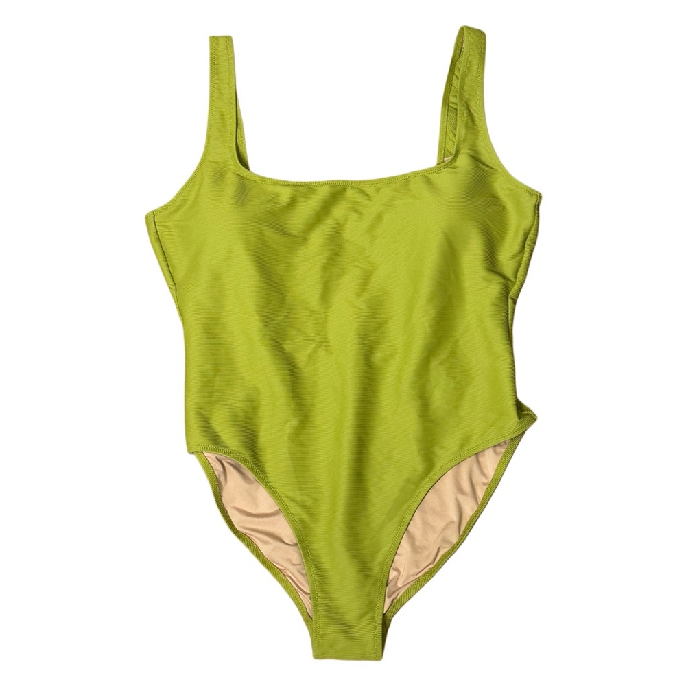 J. Crew Ribbed Square Neck One Piece Swimsuit NWOT